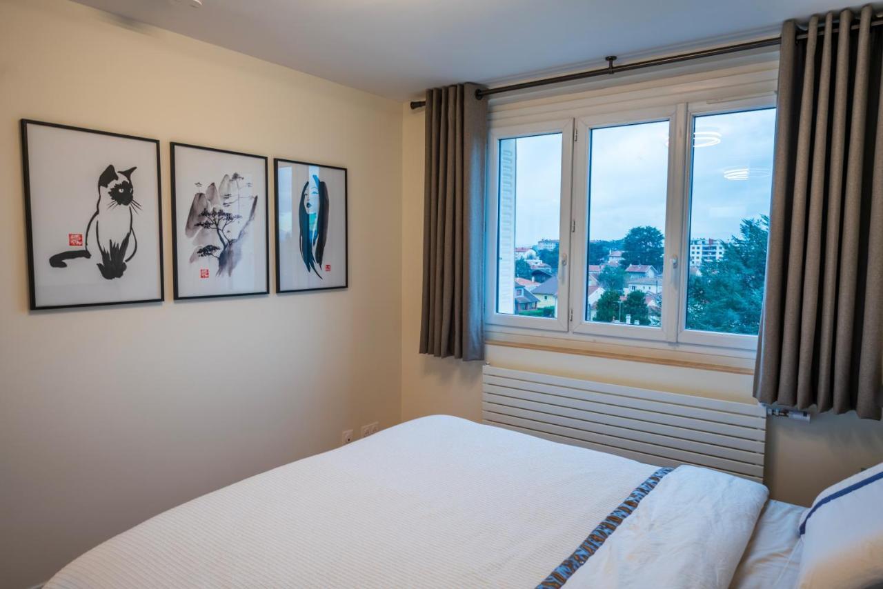 Apartament T2 De Standing Climatise Avec Parking Prive, Tram T2 T5, Hopitaux Est Bron Zewnętrze zdjęcie
